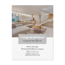 Gefeliciteerd met je nieuwe huis foto ansichtkaart