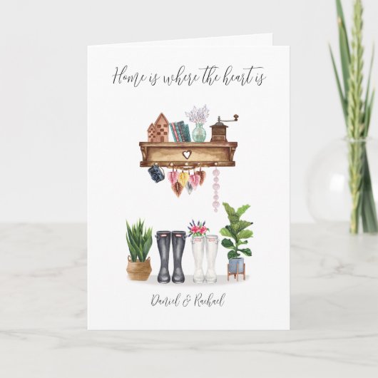 Gefeliciteerd met je nieuwe huis kaart (Voorkant)