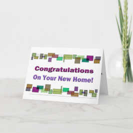 Gefeliciteerd met je nieuwe huis! kaart