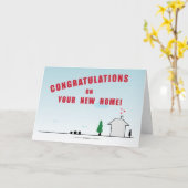  gefeliciteerd met je nieuwe huis kaart (Gele Bloem)