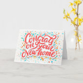 GEFELICITEERD MET JE NIEUWE HUIS!!! WEG TE GAAN!!! KAART (Gele Bloem)