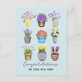 Gefeliciteerd met je nieuwe huis Woon met plezier! Briefkaart