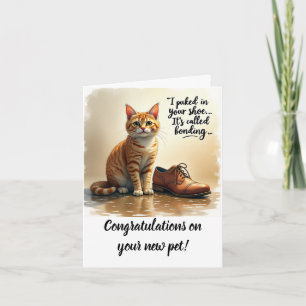 Gefeliciteerd met je nieuwe huisdier kaart