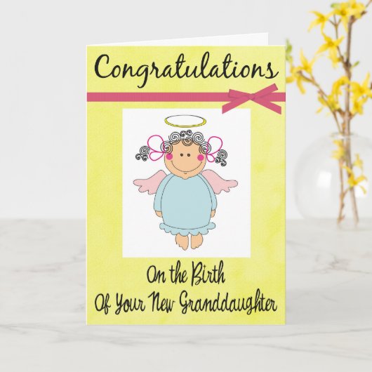 Gefeliciteerd met je nieuwe Kaart (Gele Bloem)