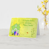 Gefeliciteerd met je nieuwe Kaart (Gele Bloem)