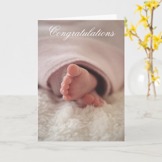 Gefeliciteerd met je nieuwe Kaart (Gele Bloem)