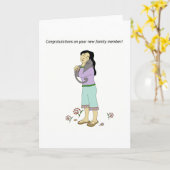 Gefeliciteerd met je nieuwe kat kaart (Gele Bloem)