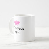 Gefeliciteerd met je nieuwe kleine prinses! koffiemok (Voorkant links)