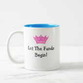 Gefeliciteerd met je nieuwe kleine prinses! tweekleurige koffiemok (Links)