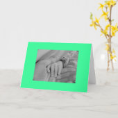 Gefeliciteerd met je nieuwe kleinkind kaart (Gele Bloem)