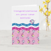 Gefeliciteerd met je nieuwe komst! kaart (Gele Bloem)