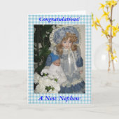 Gefeliciteerd met je nieuwe neefje kaart (Gele Bloem)