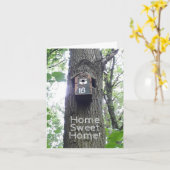 Gefeliciteerd met je nieuwe nest! aanpasbaar kaart (Gele Bloem)