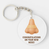 Gefeliciteerd met je nieuwe neus sleutelhanger (Voorkant)