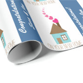 Gefeliciteerd met je nieuwe persoonlijke startpagi cadeaupapier (Rol Hoek)