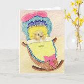 Gefeliciteerd met je nieuwe pop kaart (Gele Bloem)