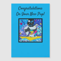 Gefeliciteerd met je nieuwe pup! Magnetische kaart