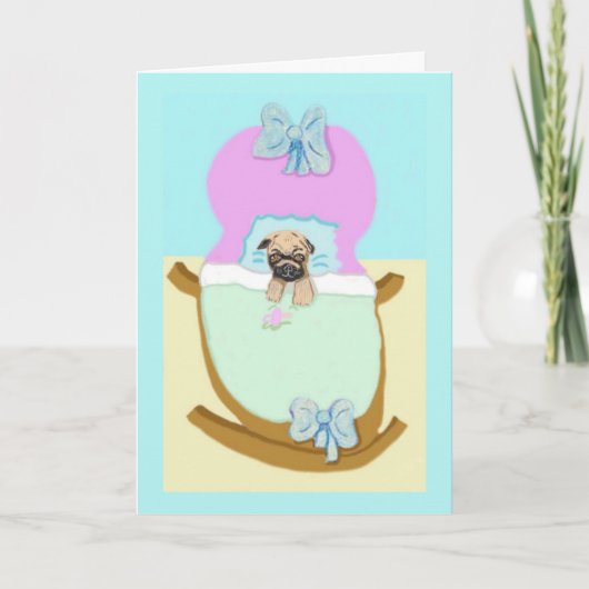 Gefeliciteerd met je nieuwe puppy kaart (Voorkant)