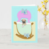 Gefeliciteerd met je nieuwe puppy kaart (Gele Bloem)