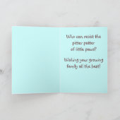 Gefeliciteerd met je nieuwe puppy kaart (Binnen)