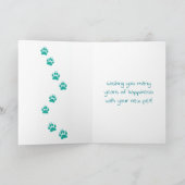 Gefeliciteerd met je nieuwe puppy kaart (Binnen)