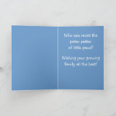 Gefeliciteerd met je nieuwe puppy kaart (Binnen)