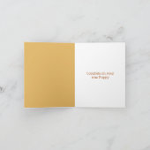 Gefeliciteerd met je nieuwe puppy! kaart (Binnen)