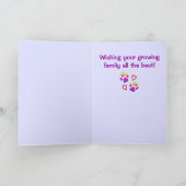 Gefeliciteerd met je nieuwe puppy kaart (Binnen)