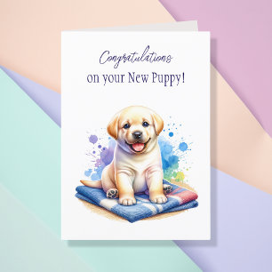 Gefeliciteerd met je nieuwe puppy! kaart