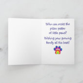 Gefeliciteerd met je nieuwe puppy kaart (Binnen)