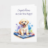 Gefeliciteerd met je nieuwe puppy! kaart (Voorkant)