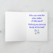 Gefeliciteerd met je nieuwe puppy kaart (Binnen)