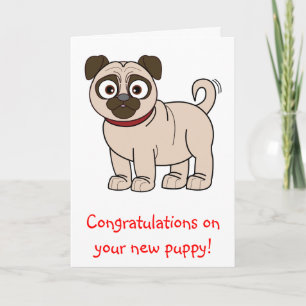 Gefeliciteerd met je nieuwe puppy kaart