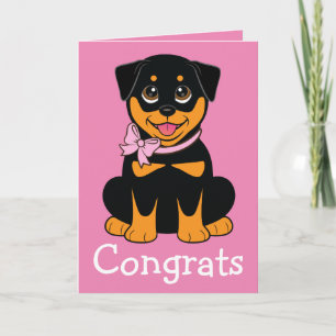Gefeliciteerd met je nieuwe Rotweiller Kaart