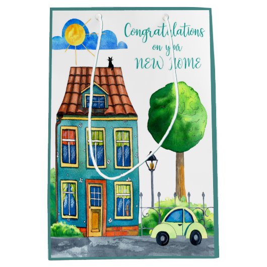 Gefeliciteerd met je nieuwe startmedium medium cadeauzakje (Voorkant)