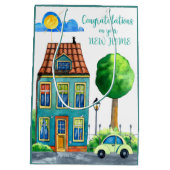 Gefeliciteerd met je nieuwe startmedium medium cadeauzakje (Achterkant)