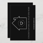 Gefeliciteerd met je nieuwe startpunt bedankkaart (Voorkant / Achterkant)