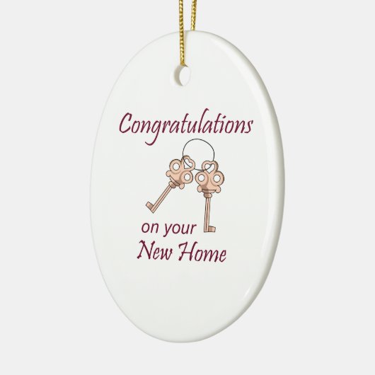 Gefeliciteerd met je nieuwe startpunt keramisch ornament (Links)