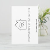 Gefeliciteerd met je nieuwe startpunt: REALTOR Bedankkaart (Staand voorkant)