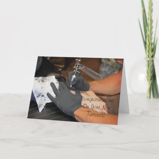Gefeliciteerd met je nieuwe Tattoo Kaart (Voorkant)