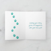 Gefeliciteerd met je nieuwe teckel puppy kaart (Binnen)