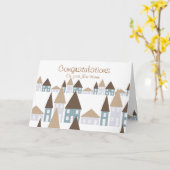 Gefeliciteerd met je nieuwe thuis kaart (Gele Bloem)