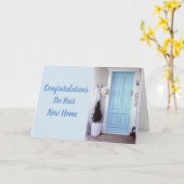 GEFELICITEERD MET JE ***NIEUWE THUIS*** KAART (Gele Bloem)