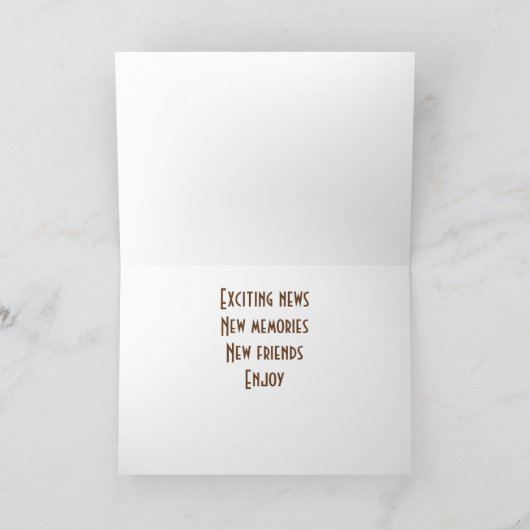 GEFELICITEERD MET JE "NIEUWE THUIS" KAART (Binnen)