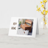 GEFELICITEERD MET JE "NIEUWE THUIS" KAART (Gele Bloem)