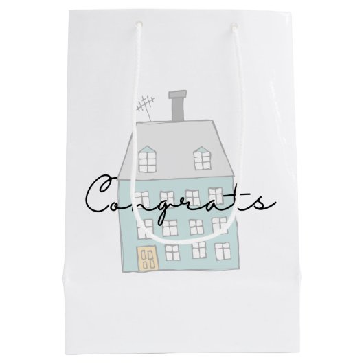 Gefeliciteerd met je nieuwe thuiscadetas medium cadeauzakje (Achterkant)