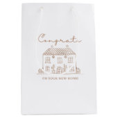 Gefeliciteerd met je nieuwe thuiscadetas medium cadeauzakje (Voorkant)