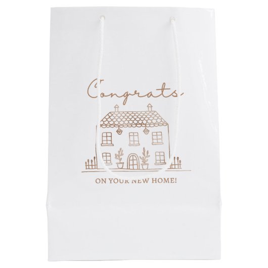 Gefeliciteerd met je nieuwe thuiscadetas medium cadeauzakje (Achterkant)