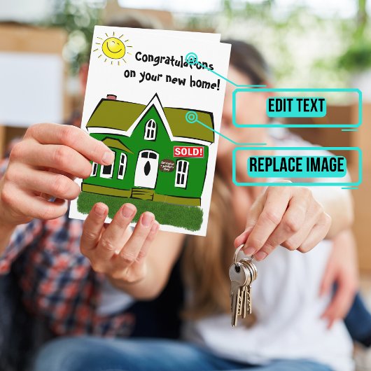 Gefeliciteerd met je nieuwe thuisKaart Kaart