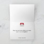 Gefeliciteerd met je nieuwe thuiskaart kaart (Binnen)